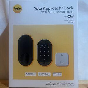 Yale Approach Wi-Fi Smart Lock with WiFi +Keypad Touch in Black Suede Brand New